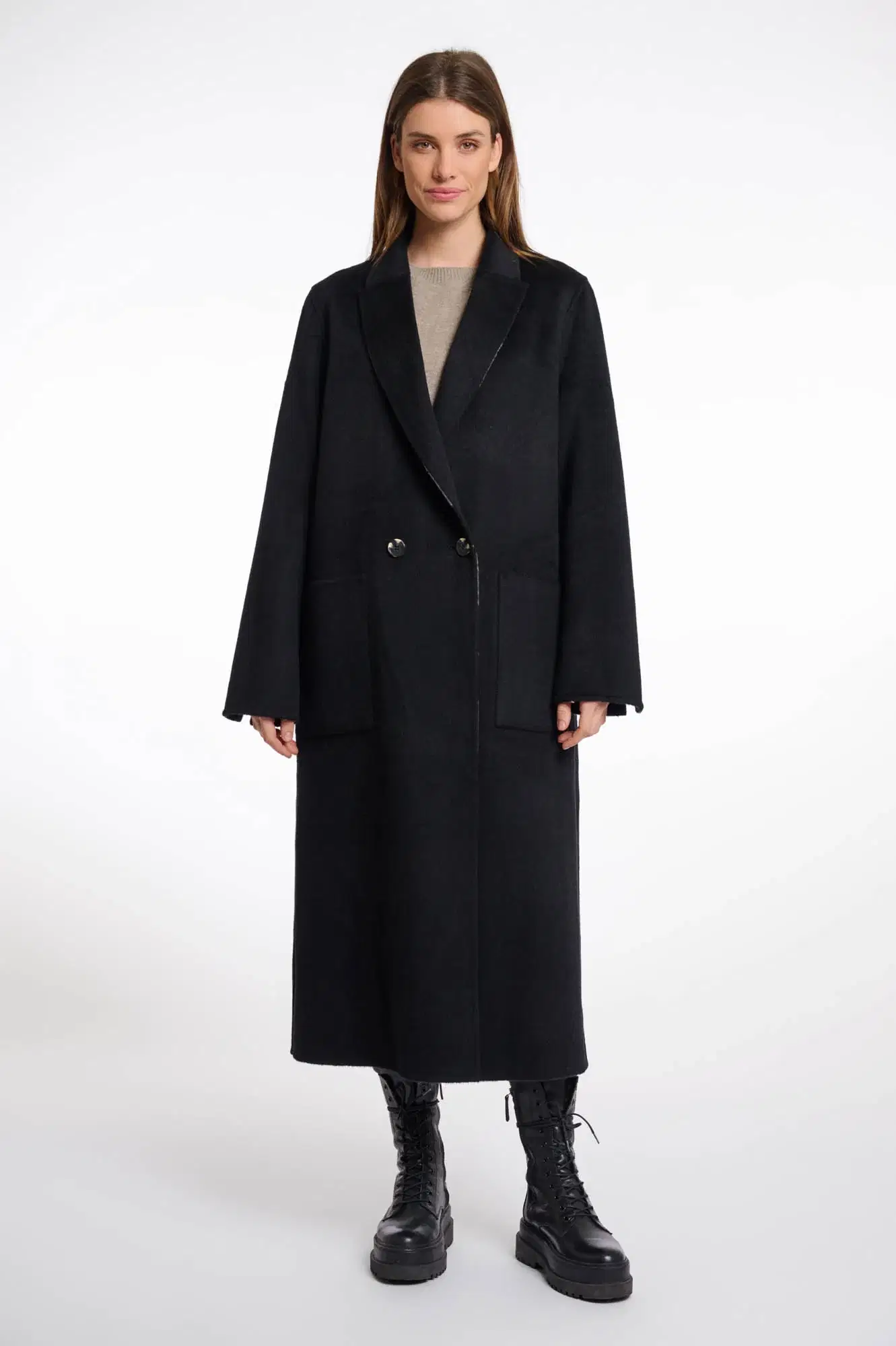 Adria Double Breasted Reversible Coat - Image 2