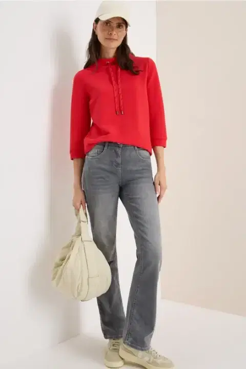 Cecil Red Ottoman Sweater