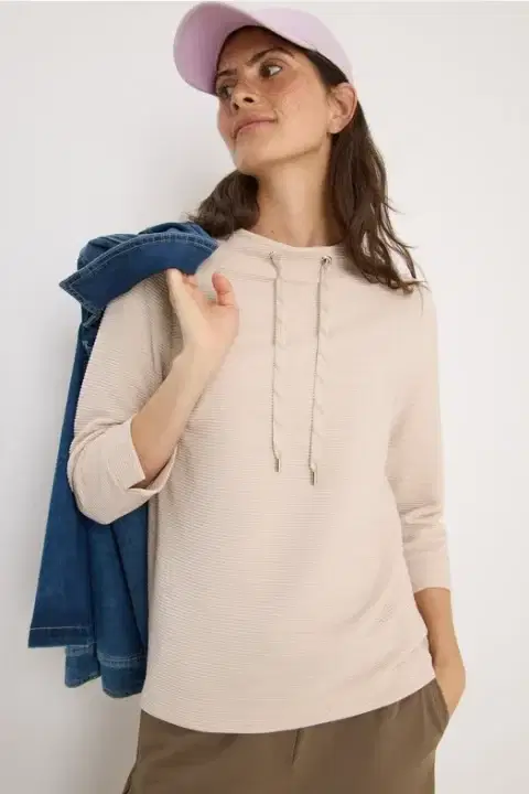 Cecil Beige Ottoman Sweater