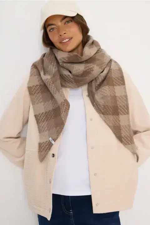 Cecil Woven Triangle Scarf