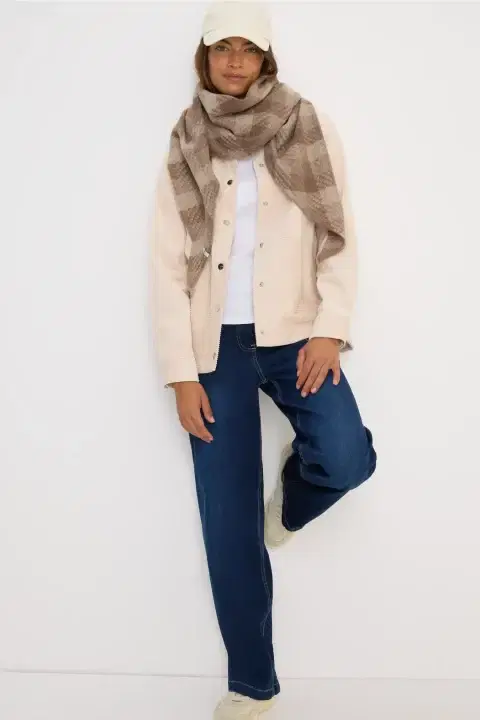 Cecil Woven Triangle Scarf