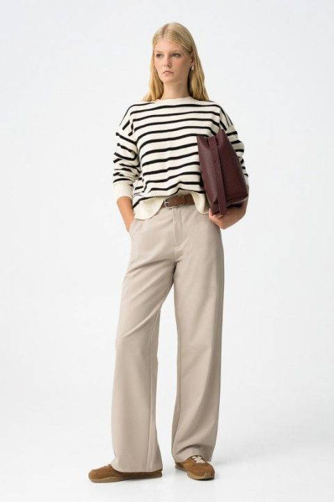 Elora Beige Trousers