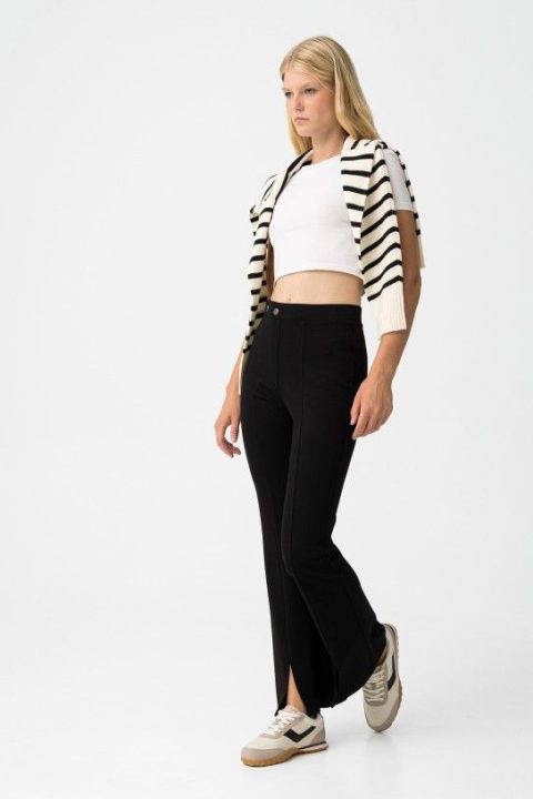 Flora Black Legging Pants