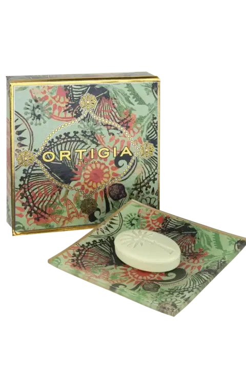 Ortigia Fico d’India Glass Plate & Soap