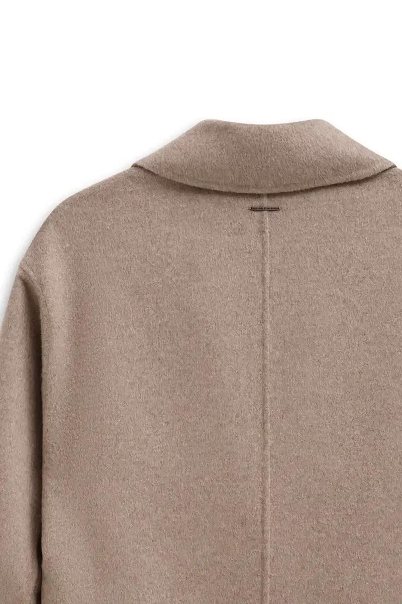 Beige Wool Coat - Image 8