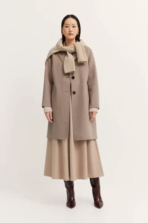 Beige Wool Coat