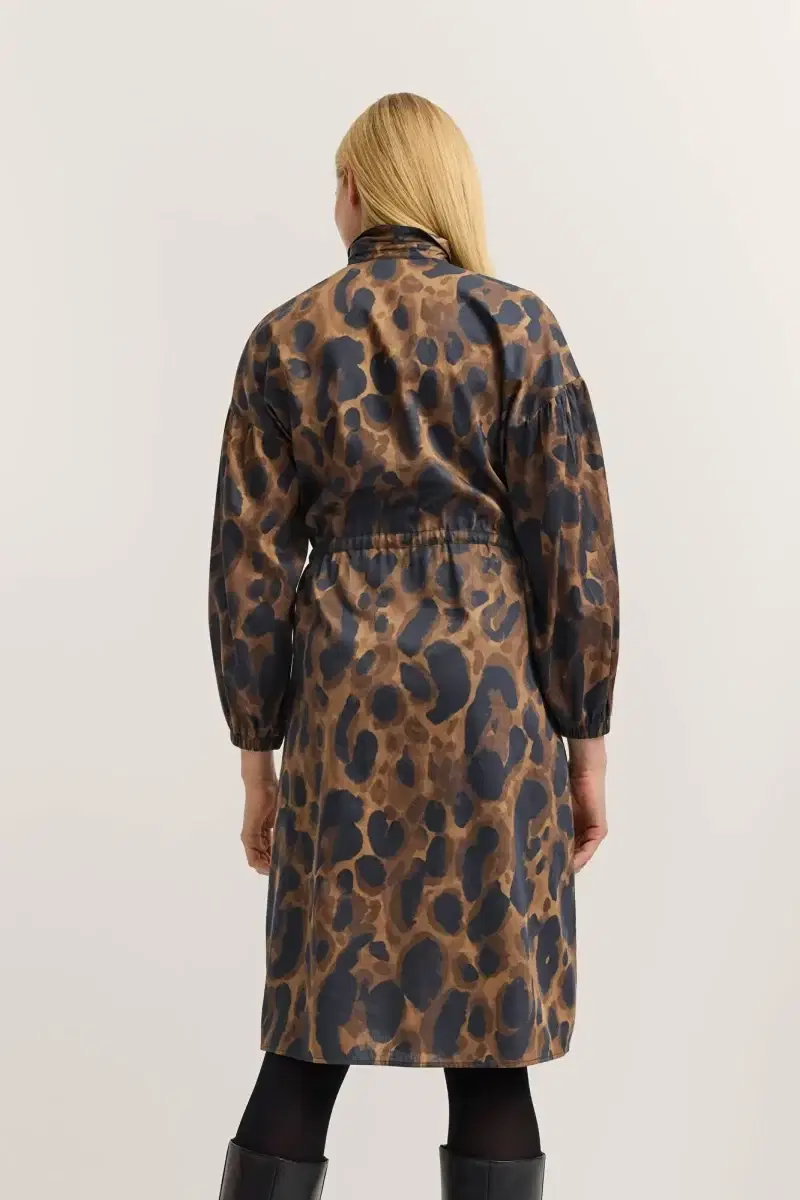 Leopard Print Midi Dress - Image 2