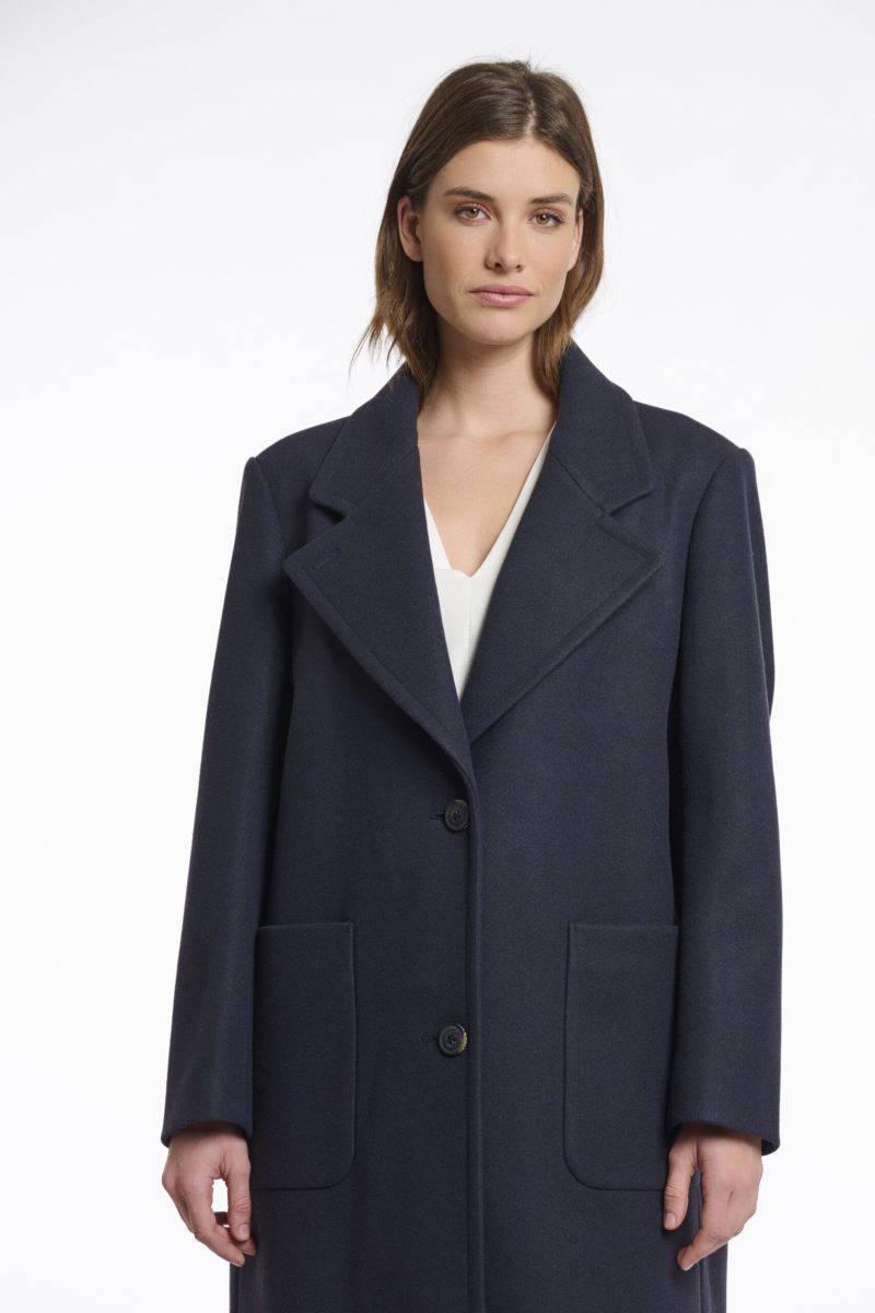 Cecile Navy Coat - Image 2