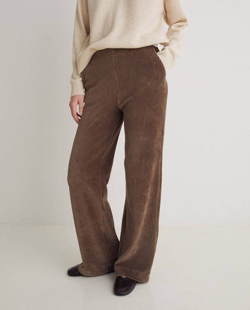 Natural Wide Cotton Blend Corduroy - Image 3