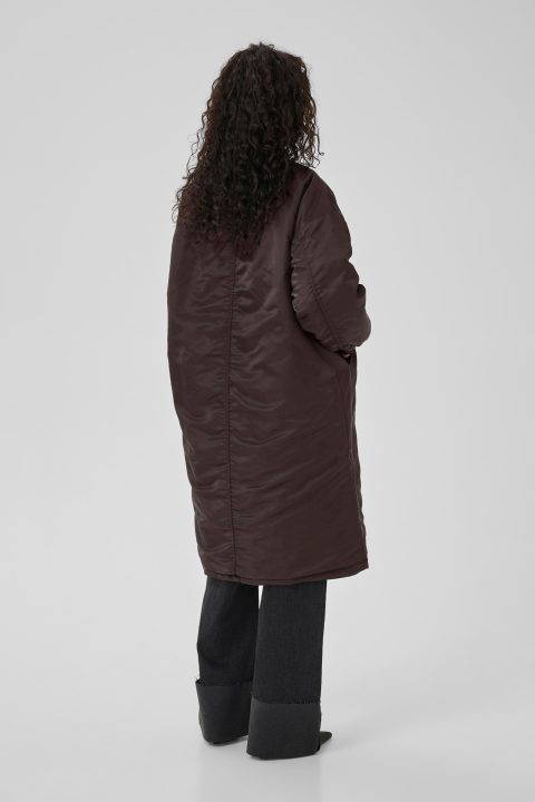 Helga Long Bomber Style Jacket