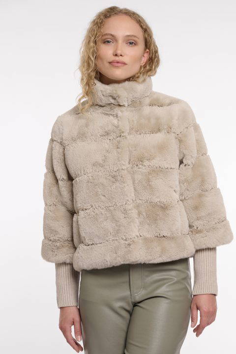 Feline Faux Fur Jacket