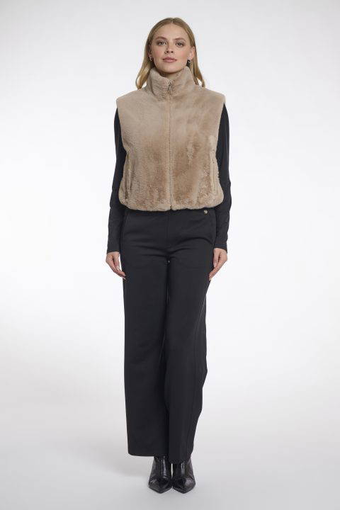 Nikki Short Faux Fur Waistcoat