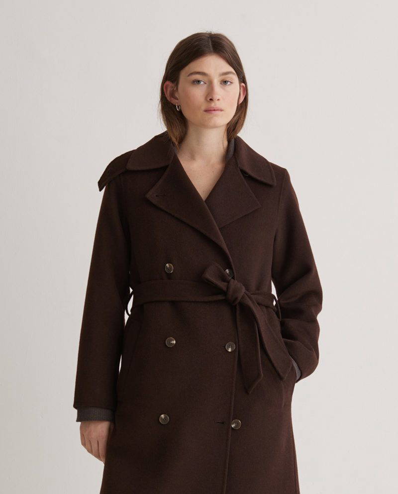 Ralphie Chocolate Long Coat - Image 6