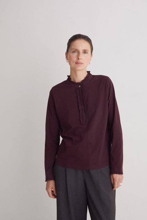 Chantal Aubergine Top