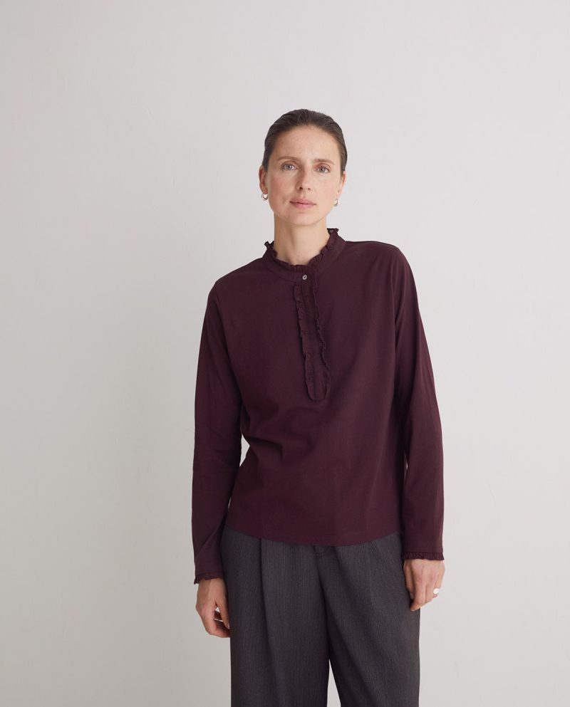 Chantal Aubergine Top