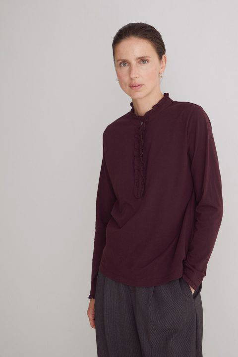 Chantal Aubergine Top