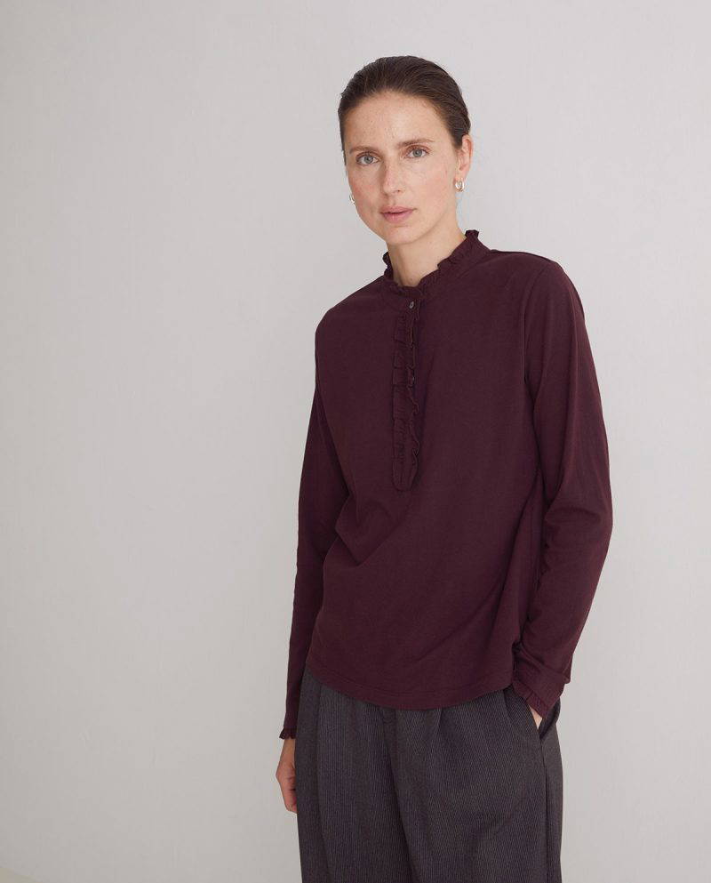 Chantal Aubergine Top - Image 2
