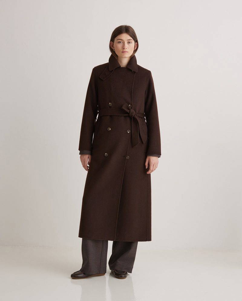 Ralphie Chocolate Long Coat - Image 7