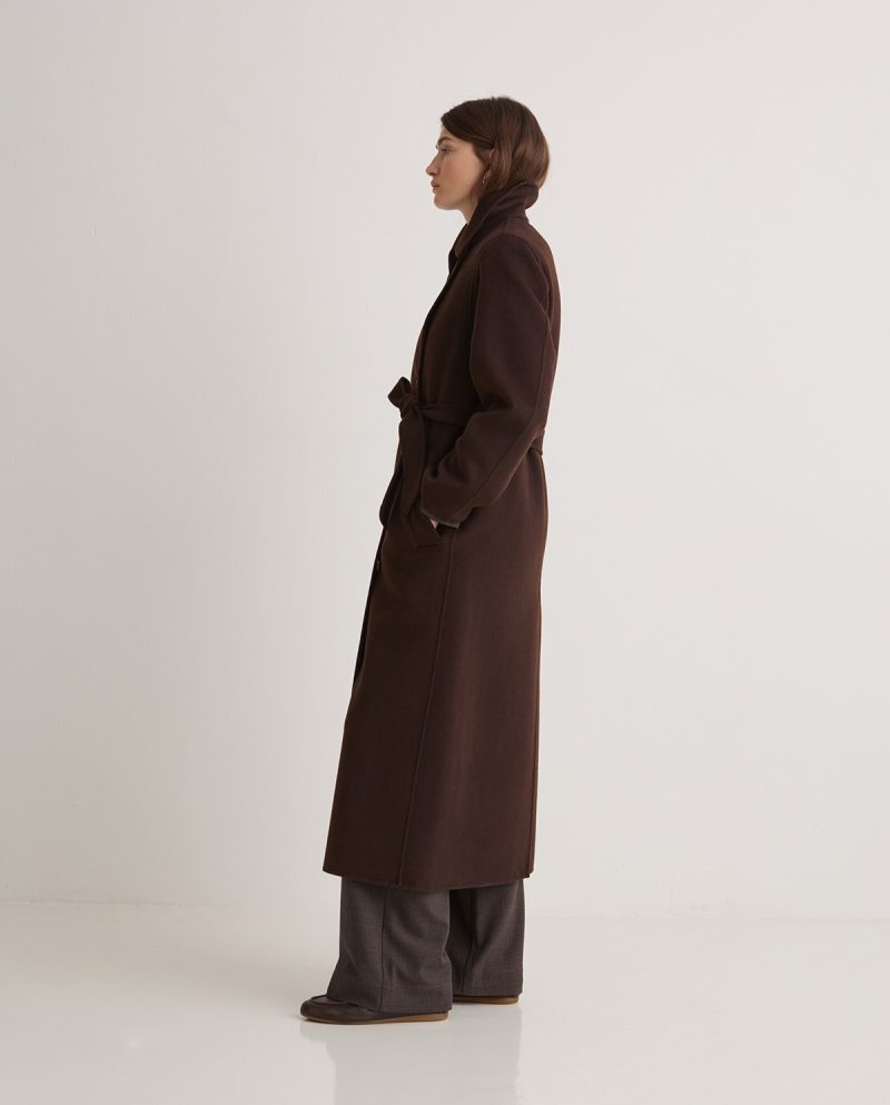 Ralphie Chocolate Long Coat - Image 8