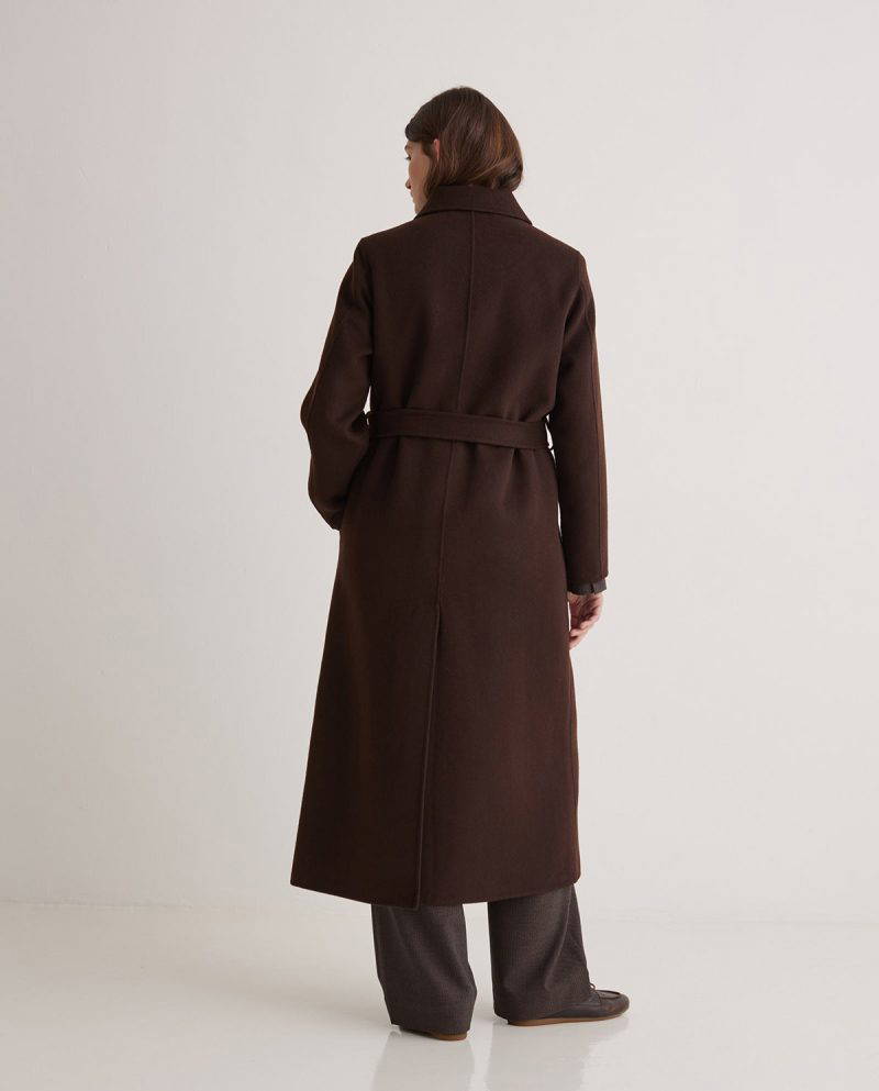 Ralphie Chocolate Long Coat - Image 10