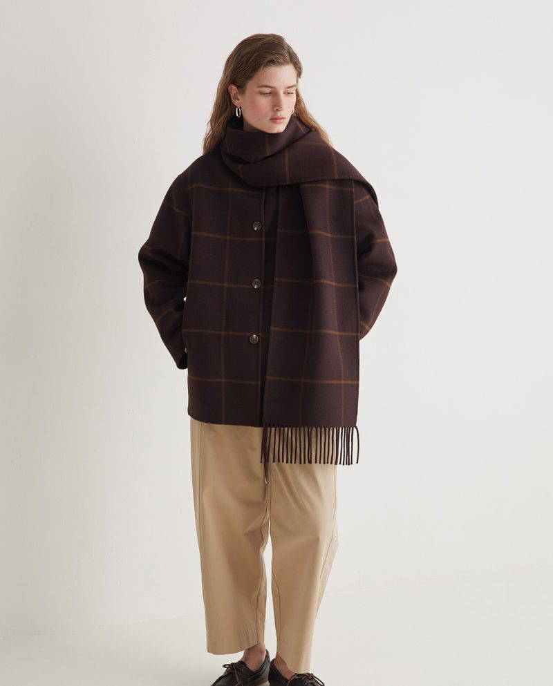 Godfy Handmade Wool Blend Coat - Image 4