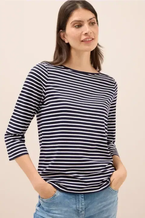 Cecil Navy Stripe Top