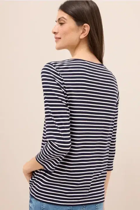 Cecil Navy Stripe Top