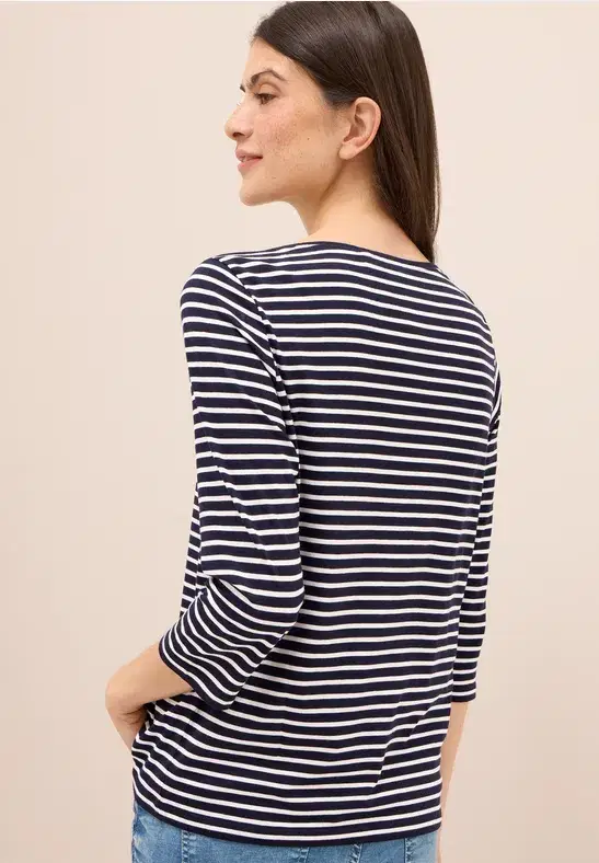 Cecil Navy Stripe Top - Image 2