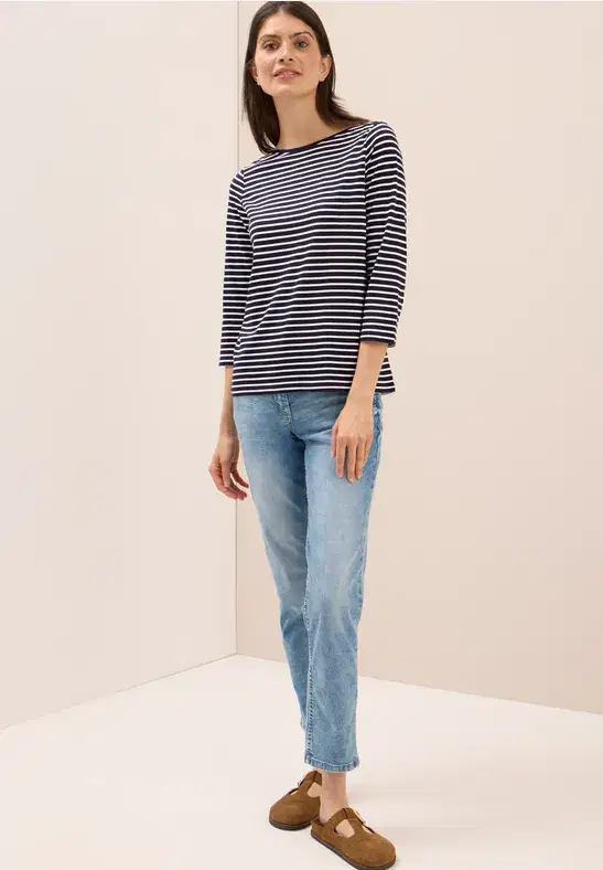 Cecil Navy Stripe Top - Image 3