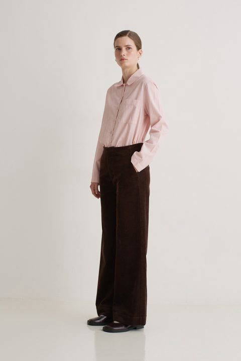 Sugar Chocolate Corduroy Flared Trousers