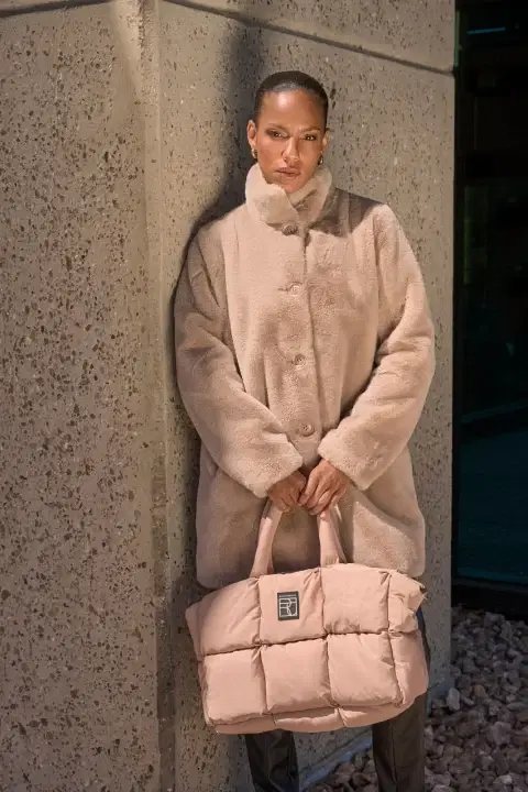 Fabienne Beige Shoulder Handbag