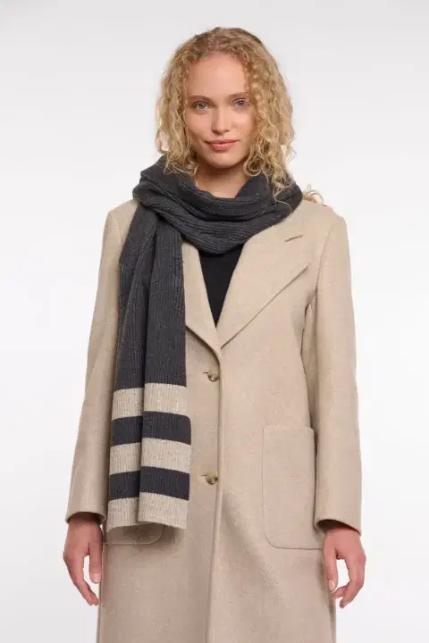 Hetty Iron Melange Scarf
