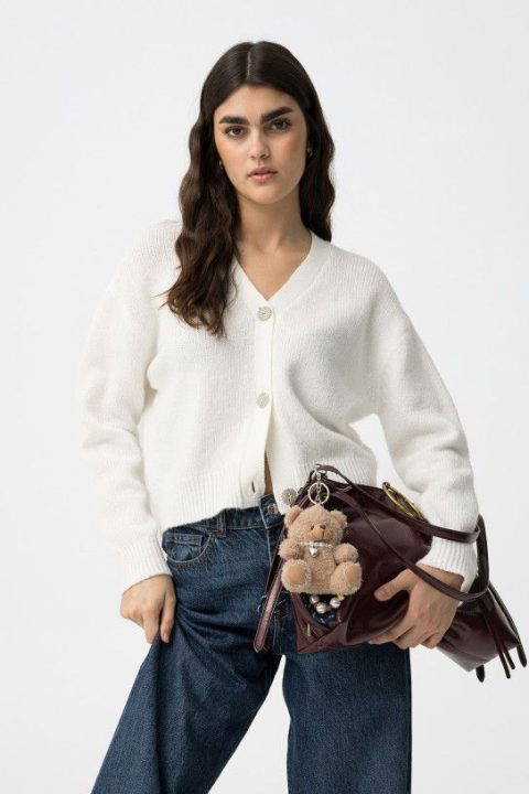 Maritza Off White Cardigan