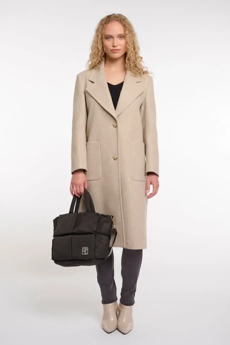 Nikita Black Padded Handbag