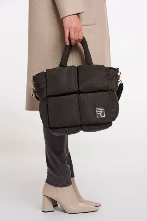 Nikita Black Padded Handbag