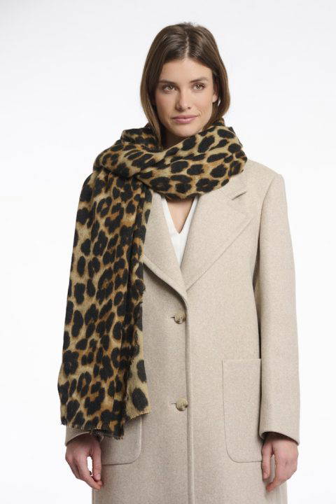 Malin Leopard Print Scarf
