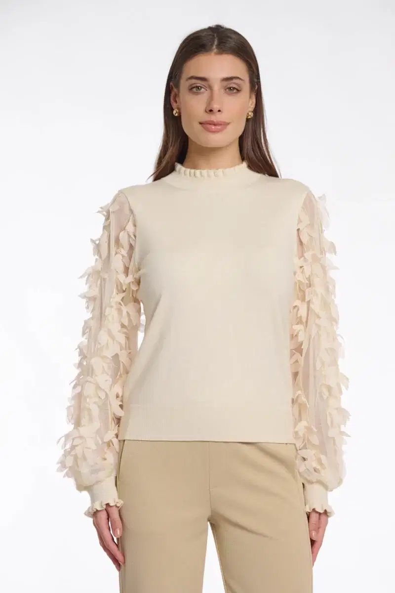 Romi Beige Sweater - Image 3