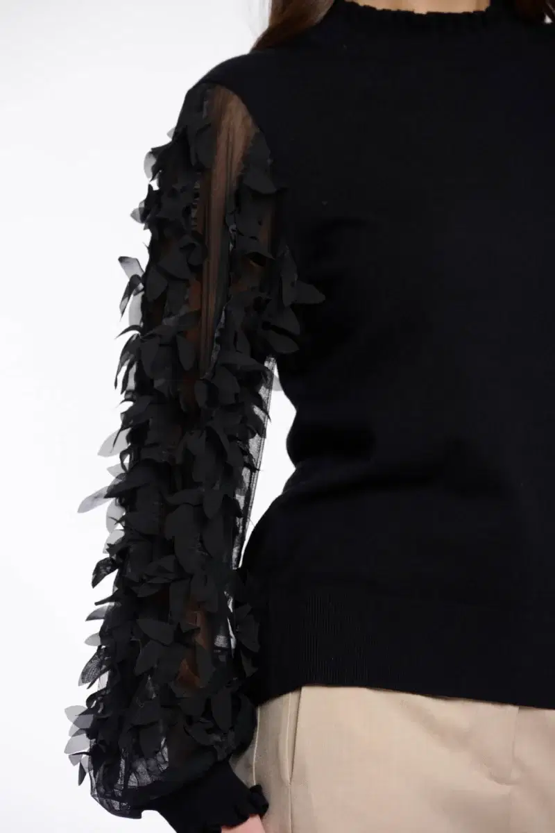 Romi Black Sweater - Image 4