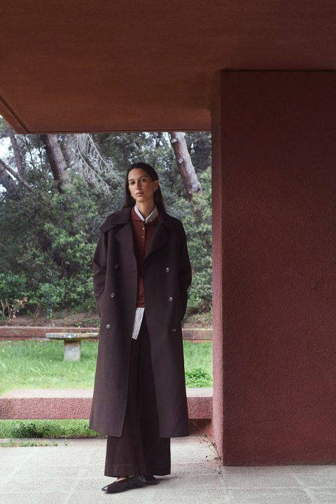Ralphie Chocolate Long Coat