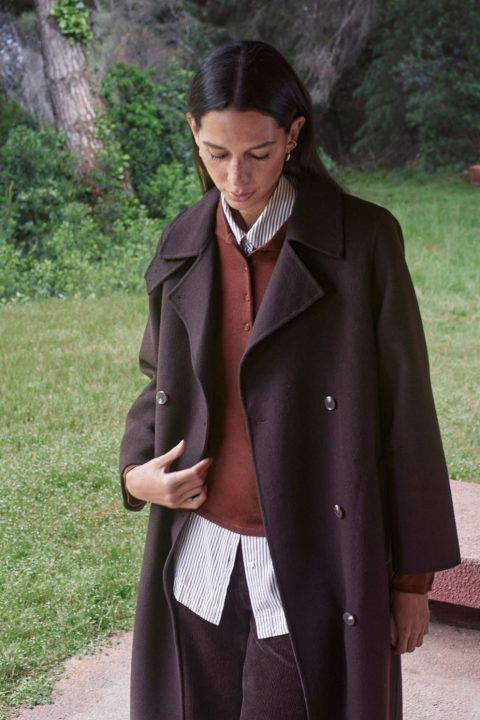 Ralphie Chocolate Long Coat