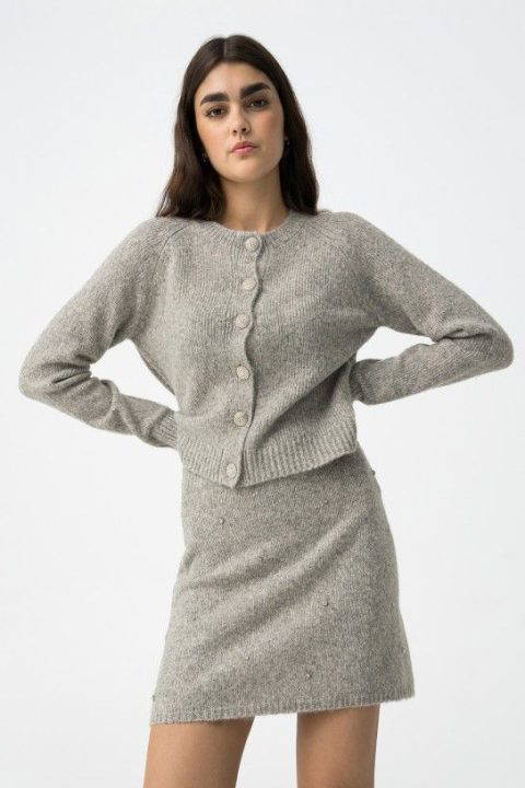 Cimatolege Grey Cardigan