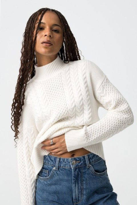 Edwina White Sweater