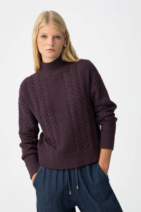 Edwina Plum Sweater