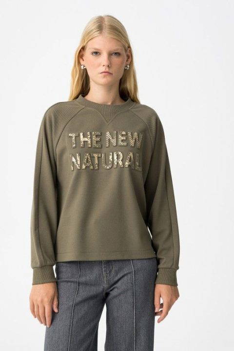 Snake Khaki Sweatshirt