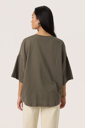 Afshan Khaki T-Shirt