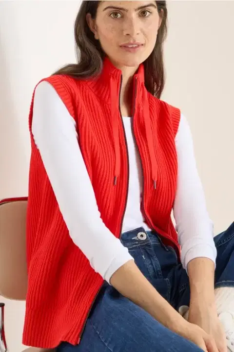 Cecil Pumpkin Orange Gilet