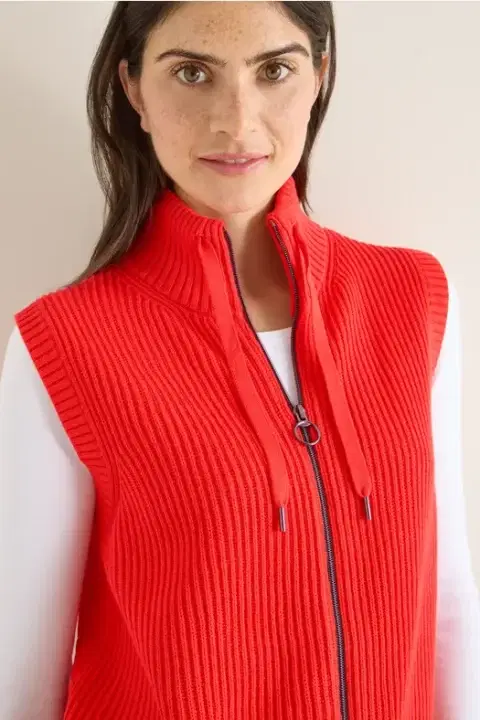 Cecil Pumpkin Orange Gilet