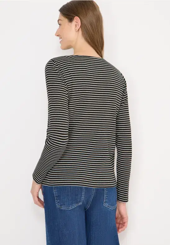 Cecil Khaki Stripe Top - Image 2
