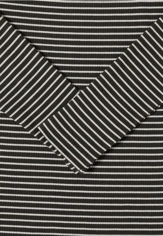 Cecil Khaki Stripe Top - Image 6
