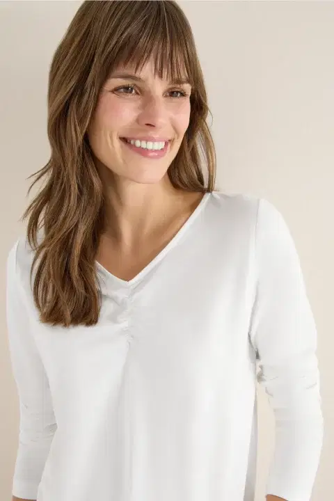 Cecil White Basic Top